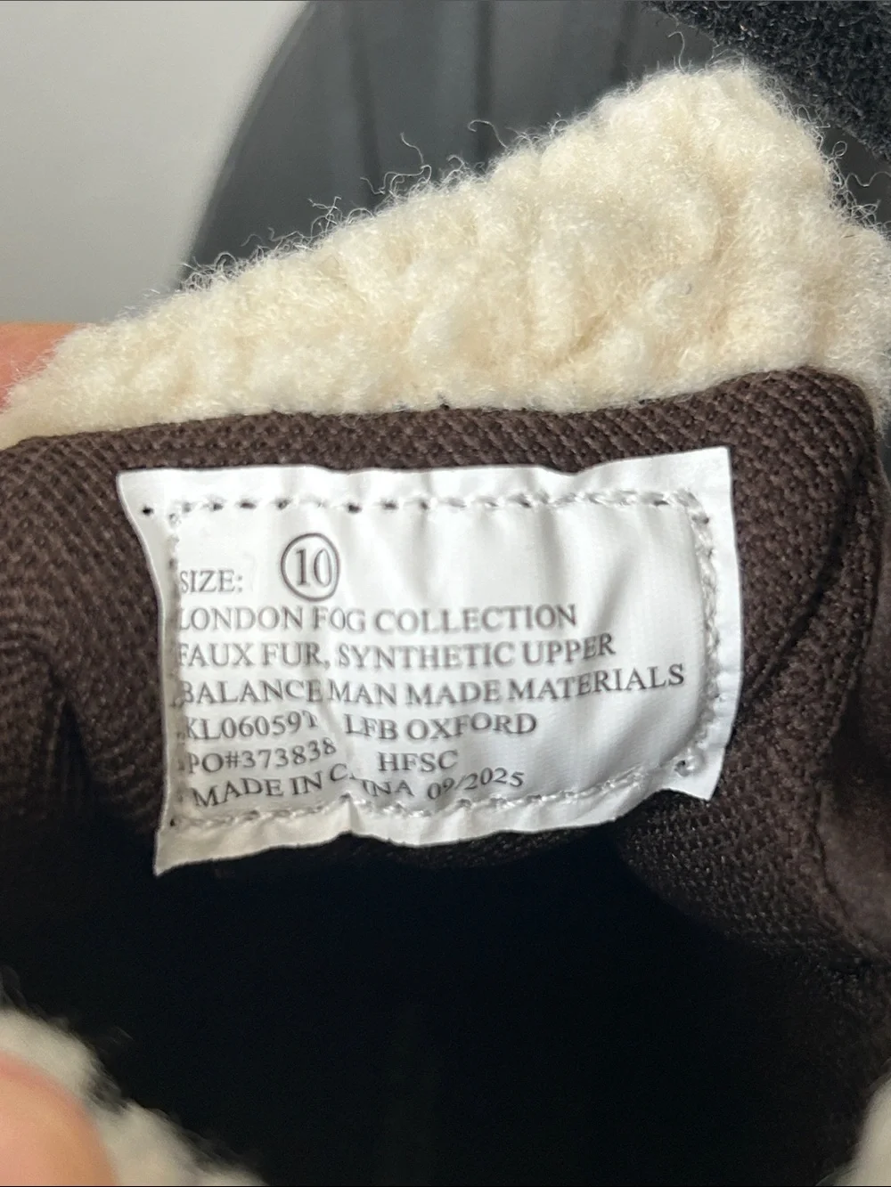 London Fog Collection Kids Brown Oxford Cold-Weather Snow Boots Sz 5 and 10